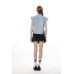 Semi-pleated skirt